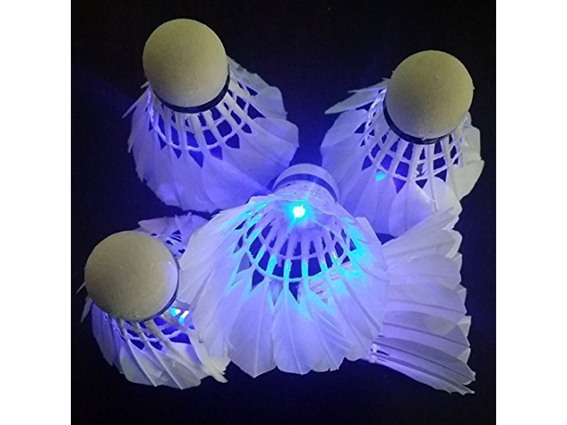 4pcs LED Badminton Shuttlecock Dark Night 