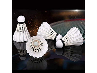 12-Pack Feather Badminton Shuttlecocks
