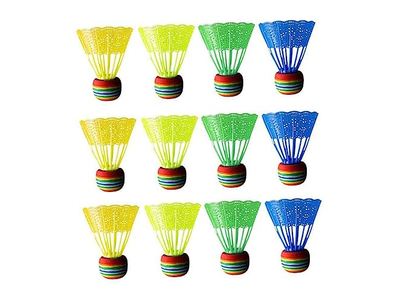 12pcs Outdoor Shuttlecocks Resistant Badminton