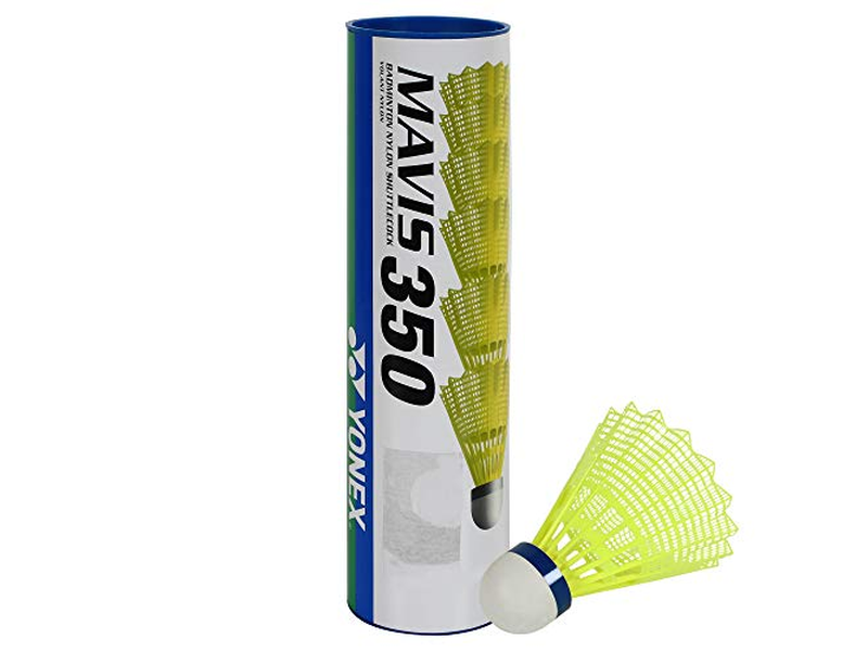 350 Nylon Shuttlecock with Blue Cap Yellow