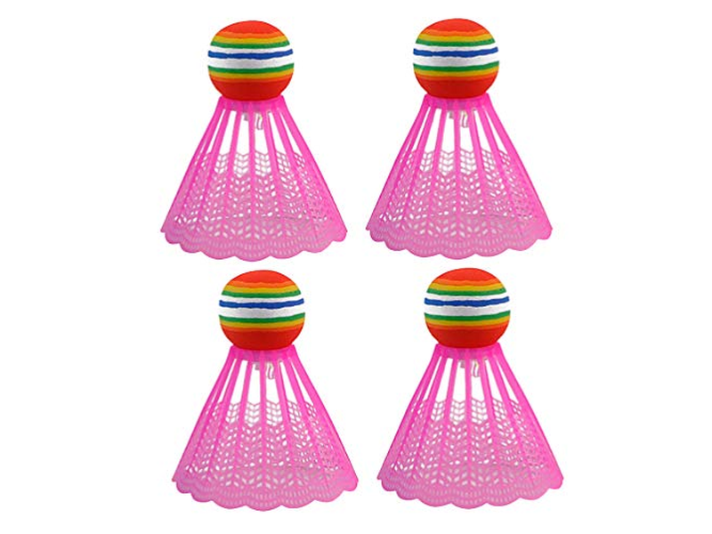 4pcs LED Light up Badminton Shuttlecocks