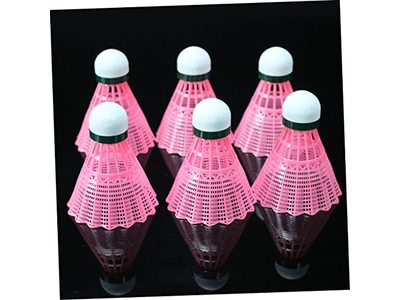6pcs Pink Badminton Shuttlecock Shuttle Badminton