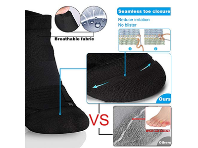 Running Athletic Anti-Blister Wicking Coolmax Socks